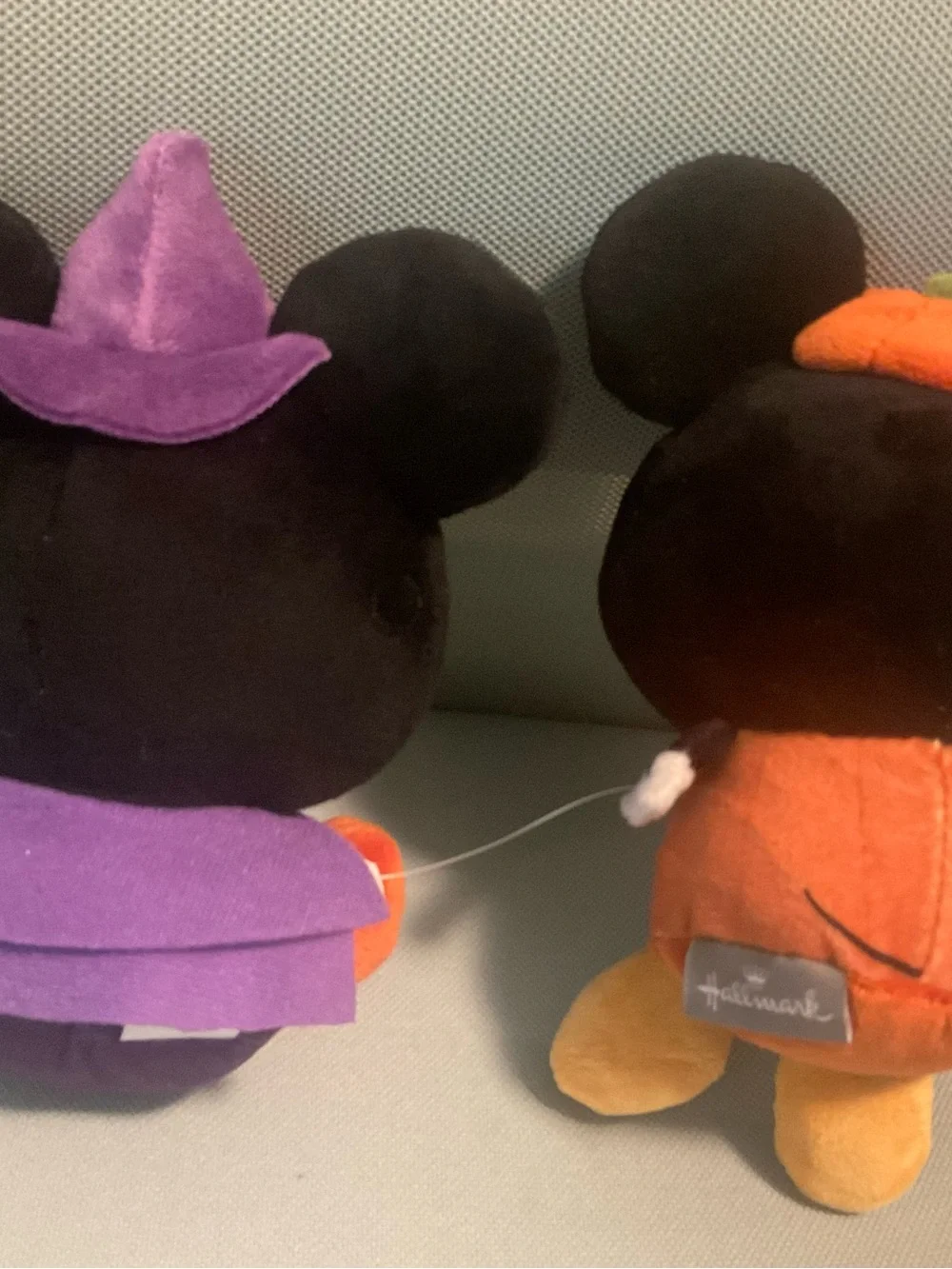 Hallmark Better Together Halloween Mickey Mouse Minnie Plush Pair New